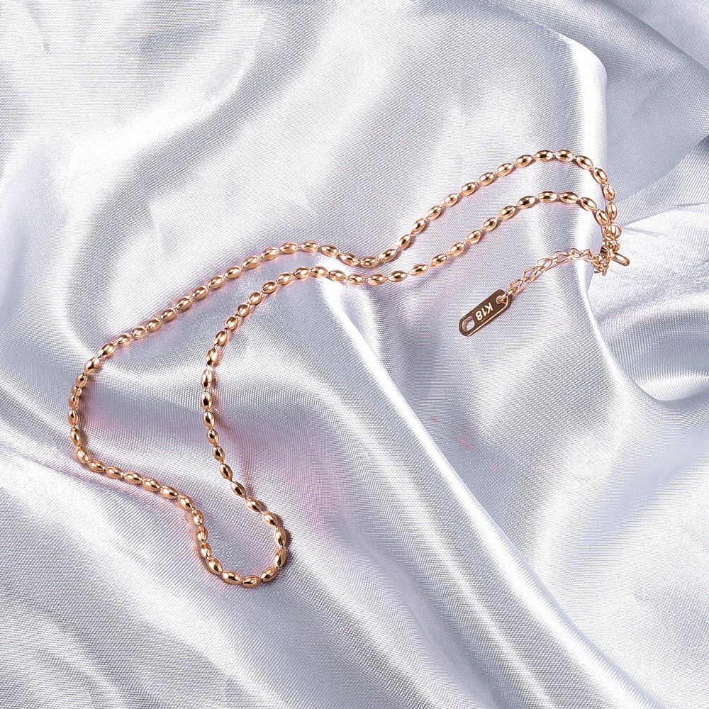 Titanium Steel Necklace Simple Bead Necklace